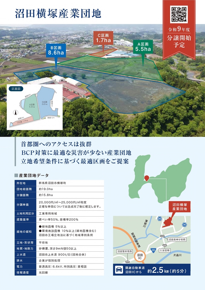 画像：沼田横塚産業団地