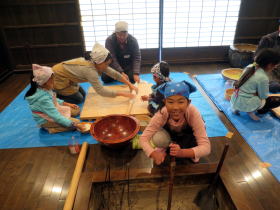 そば打ち写真