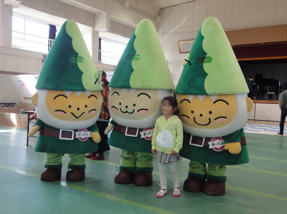 写真：ぬっくん、まっくん、たっくん