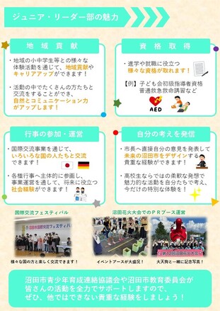 部員募集チラシ（裏）