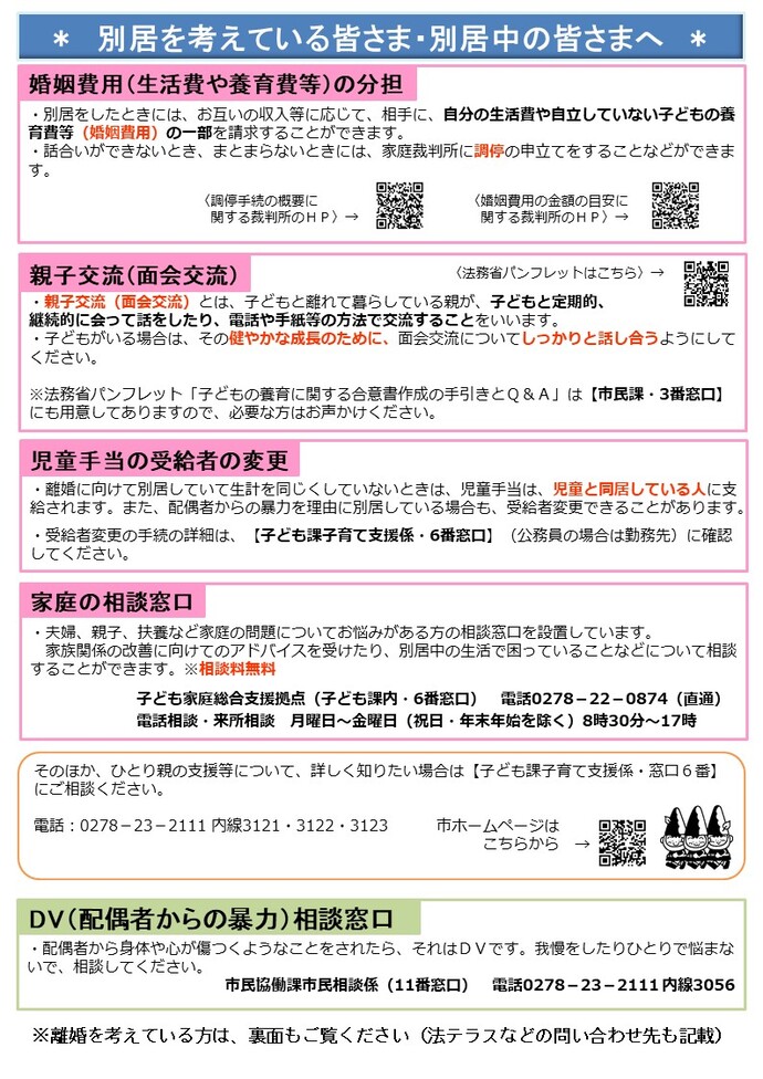 相談先チラシ1