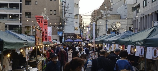 出店テントの様子