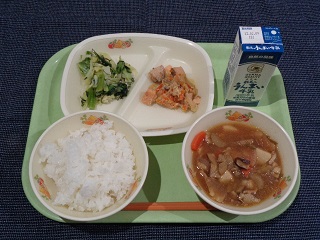 給食メニューのイメージです（当日のメニューとは異なります）