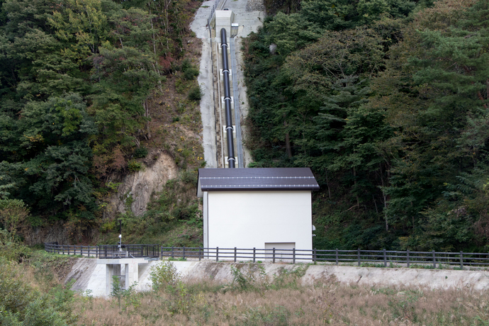 平川小水力発電所　建屋