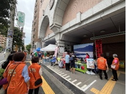 出店テントの様子